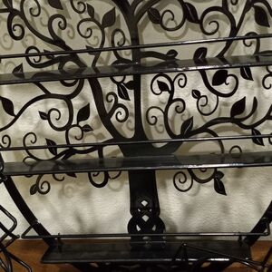 Black Metal Tree Shelf Bundle